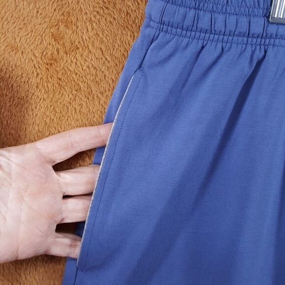 HUGO BOSS Shorts Mens XL Blue Pull On Drawstring Pockets Casual Soft Knit Lounge - Picture 3 of 9
